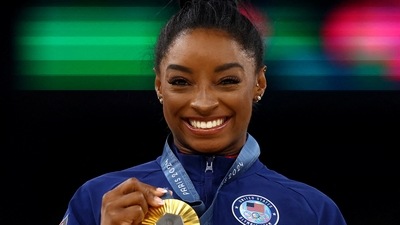 Simone Biles hints at her return to the Olympic Games in 2028.
REUTERS/Hannah Mckay     TPX IMAGES OF THE DAY (REUTERS)
