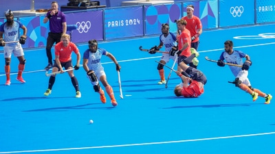 The Indian defenders showed great defensive resilience in the last two quarters to deny the Great Britain several chances. They fought like warriors after getting one man down in the middle. (PTI) The Indian defenders showed great defensive resilience in the last two quarters to deny the Great Britain several chances. They fought like warriors after getting one man down in the middle. (PTI)