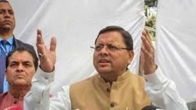 Dhami also spoke about efforts being made to balance development and environment and state's progress towards the direction of the of Gross Environment Product (GEP). (HT file) Dhami also spoke about efforts being made to balance development and environment and state's progress towards the direction of the of Gross Environment Product (GEP). (HT file)