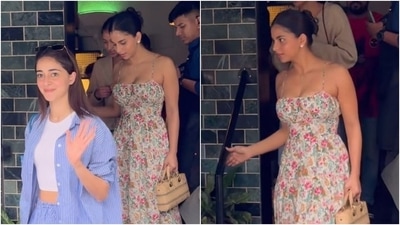 Suhana Khan enjoys Friendship Day lunch with Ananya Panday and her sister. (Instagram ) Suhana Khan enjoys Friendship Day lunch with Ananya Panday and her sister. (Instagram )