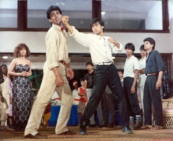 Mohnish Bahl and Salman Khan in Maine Pyar Kiya Mohnish Bahl and Salman Khan in Maine Pyar Kiya