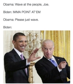 Joe's bond with Obama was a defining aspect of his public image (Instagram)