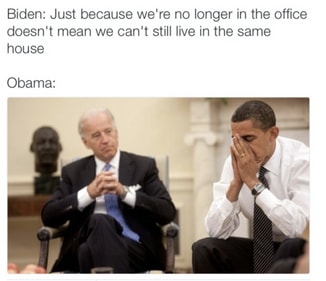 Barack and Joe having a conversation (Instagram)