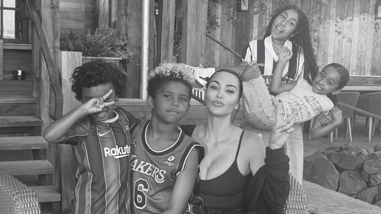 Kim Kardashian spends time with her kids: Sneak peek into her lakeside vacation