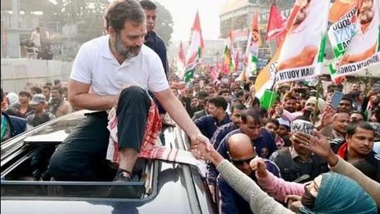 Congress leader Rahul Gandhi during Bharat Jodo Nyay Yatra (File Photo)