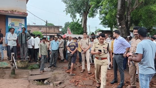 Temple wall collapses in Madhya Pradesh's Sagar (ANI)