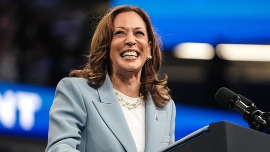 Kamala Harris trolled for speaking in ‘Southern accent’ at Atlanta rally (Photo by Elijah Nouvelage / AFP)(AFP)