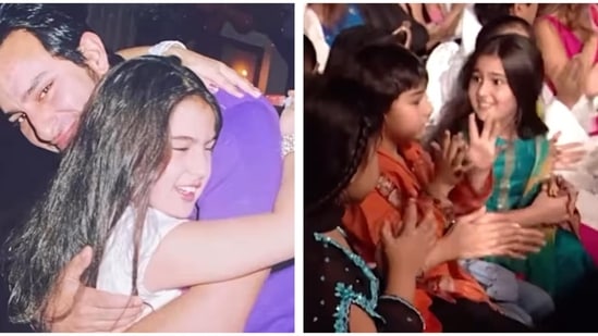 When Saif Ali Khan dedicated his award to little Sara Ali Khan, don't miss her cute expressions in childhood video