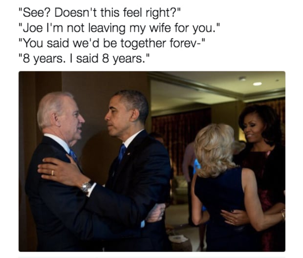 The bond between Joe and Obama was the target of many memes(Instagram) The bond between Joe and Obama was the target of many memes(Instagram)
