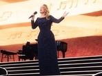 Adele received backlash for the use of the Rising Sun Flag at the concert in Germany. Adele received backlash for the use of the Rising Sun Flag at the concert in Germany.