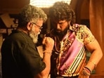 Sukumar and Allu Arjun on the sets of Pushpa: The Rise. Sukumar and Allu Arjun on the sets of Pushpa: The Rise.