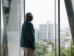Bangladeshi Nobel Peace Prize winner Dr. Muhammad Yunus looks on as he poses for photo during an interview with Reuters in his office, in Dhaka, Bangladesh, June 4, 2024. 