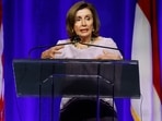 Former House Speaker Nancy Pelosi suggested Joe Biden's mug at the Mount Rushmore. (AP Photo/Karl B DeBlaker)