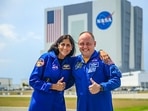 Cape Canaveral: Astronauts Sunita Williams and Butch Wilmore ahead of an inaugural crewed test flight of Boeing's Starliner spacecraft to the International Space Station from the Cape Canaveral Space Force Station. Cape Canaveral: Astronauts Sunita Williams and Butch Wilmore ahead of an inaugural crewed test flight of Boeing's Starliner spacecraft to the International Space Station from the Cape Canaveral Space Force Station.