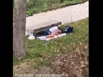 Paris Olympics 2024: Thomas Ceccon was spotted sleeping in a park. 
