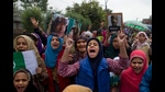 FILE-Kashmiris shout slogans during a protest after Friday prayers against the abrogation of article 370, on the outskirts of Srinagar, Indian controlled Kashmir, Oct. 4, 2019. (AP Photo/ Dar Yasin, File) (AP) FILE-Kashmiris shout slogans during a protest after Friday prayers against the abrogation of article 370, on the outskirts of Srinagar, Indian controlled Kashmir, Oct. 4, 2019. (AP Photo/ Dar Yasin, File) (AP)