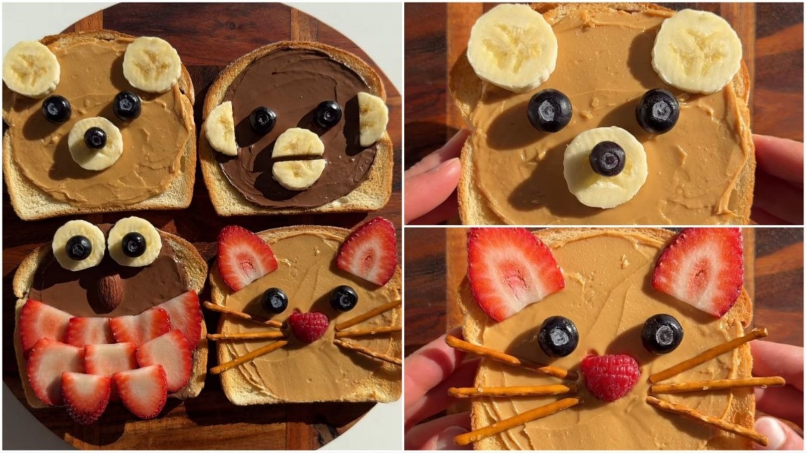 Don't know what to pack for your kid's lunch box tomorrow? Try these adorable animal toast recipes