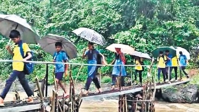 Murbad villagers pool resources, construct bridge Murbad villagers pool resources, construct bridge