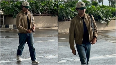 Akshay Kumar’s son Aarav made a striking return to the limelight, turning heads with his effortlessly chic airport look. (HT photo/VarinderChawla) Akshay Kumar’s son Aarav made a striking return to the limelight, turning heads with his effortlessly chic airport look. (HT photo/VarinderChawla)
