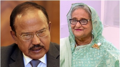 National Security Advisor Ajit Doval met Sheikh Hasina at the Hindon Airbase National Security Advisor Ajit Doval met Sheikh Hasina at the Hindon Airbase
