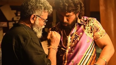 Sukumar and Allu Arjun on the sets of Pushpa: The Rise. Sukumar and Allu Arjun on the sets of Pushpa: The Rise.