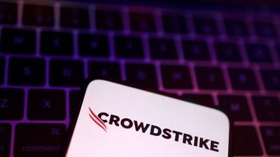 CrowdStrike logo is seen in this illustration. (Reuters)