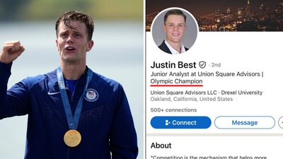 Paris Olympics 2024: Justin Best also works as a Junior Analyst at Union Square Advisors. Paris Olympics 2024: Justin Best also works as a Junior Analyst at Union Square Advisors.