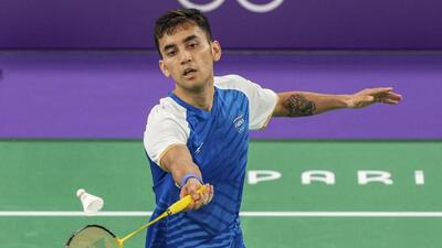 Lakshya Sen in action against Malaysia’s Lee Zii Jia on Monday. (PTI) Lakshya Sen in action against Malaysia’s Lee Zii Jia on Monday. (PTI)