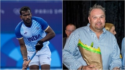 Amit Rohidas during the match against Great Britain; Joshua Burt (Reuters/Instagram) Amit Rohidas during the match against Great Britain; Joshua Burt (Reuters/Instagram)
