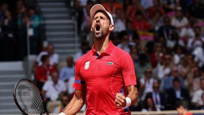 Novak Djokovic won the gold medal in Paris on Sunday. (REUTERS)