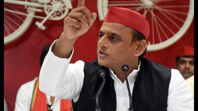 Samajwadi Party chief Akhilesh Yadav said the BJP was unable to digest its defeat in Ayodhya. (HT file)