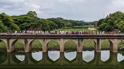The Holkar Bridge on the river Mula-Mutha. (HT FILE) The Holkar Bridge on the river Mula-Mutha. (HT FILE)