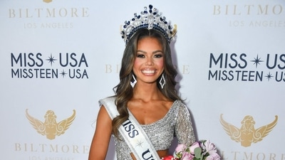 LOS ANGELES, CALIFORNIA - AUGUST 04: Alma Cooper, Miss Michigan USA, winner of Miss USA 2024, poses during the 73rd annual Miss USA Pageant at Peacock Theater on August 04, 2024 in Los Angeles, California. Alberto E. Rodriguez/Getty Images/AFP (Photo by Alberto E. Rodriguez / GETTY IMAGES NORTH AMERICA / Getty Images via AFP) (Getty Images via AFP) LOS ANGELES, CALIFORNIA - AUGUST 04: Alma Cooper, Miss Michigan USA, winner of Miss USA 2024, poses during the 73rd annual Miss USA Pageant at Peacock Theater on August 04, 2024 in Los Angeles, California. Alberto E. Rodriguez/Getty Images/AFP (Photo by Alberto E. Rodriguez / GETTY IMAGES NORTH AMERICA / Getty Images via AFP) (Getty Images via AFP)