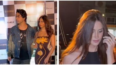 Aryan Khan came to the party along with sister Suhana Khan. Aryan Khan came to the party along with sister Suhana Khan.