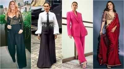 Get ready for a stunning dose of fashion inspiration with today's roundup of best-dressed celebs. From ethnic sarees to chic pantsuits, there's something to delight every fashion lover. Blake Lively's floral ensemble, Karisma Kapoor redefining power dressing, and Shraddha Kapoor's ethereal six yards are just a few examples of celebs making heads turn with their incredible style. Scroll down to take notes and get inspired! Get ready for a stunning dose of fashion inspiration with today's roundup of best-dressed celebs. From ethnic sarees to chic pantsuits, there's something to delight every fashion lover. Blake Lively's floral ensemble, Karisma Kapoor redefining power dressing, and Shraddha Kapoor's ethereal six yards are just a few examples of celebs making heads turn with their incredible style. Scroll down to take notes and get inspired!