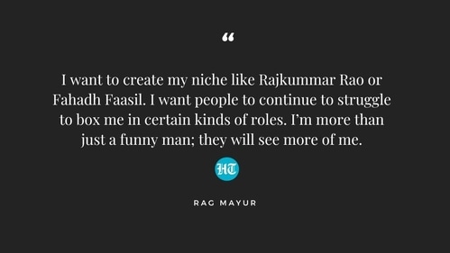 Rag Mayur on how he wants to create a niche for himself. Rag Mayur on how he wants to create a niche for himself.