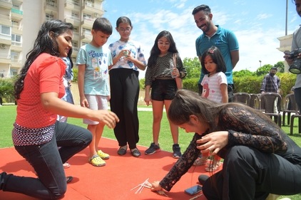From In and Out to puzzle solving, quite a few games were organised for the residents at Society Socials. From In and Out to puzzle solving, quite a few games were organised for the residents at Society Socials.