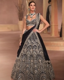 Black lehengas have struck a chord with designers this wedding season (Photo: Instagram)