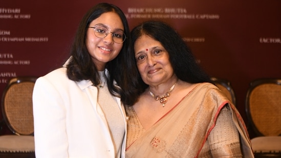 Author Aashvi Agarwal and art critic and curator Uma Nair