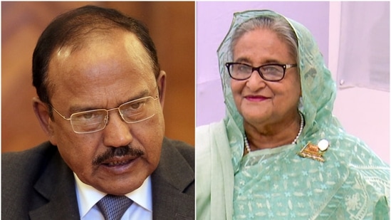 National Security Advisor Ajit Doval met Sheikh Hasina at the Hindon Airbase