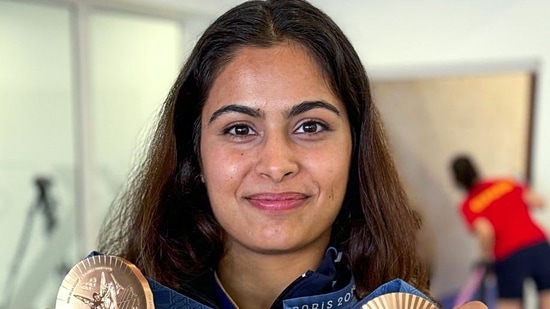 Manu Bhaker, 22, has won two bronze medals in Paris Olympics 2024.(Photo: X)