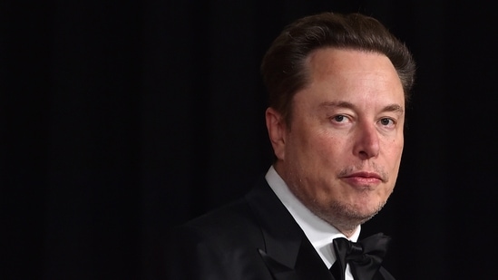 Elon Musk arrives at the 10th Breakthrough Prize Ceremony.(AP)