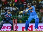 India captain Rohit Sharma in action against Sri Lanka.(AFP) India captain Rohit Sharma in action against Sri Lanka.(AFP)
