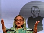 Former Bangladesh Prime Minister Sheikh Hasina.(AFP) Former Bangladesh Prime Minister Sheikh Hasina.(AFP)
