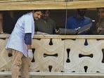 Mumbai: Mumbai Police and Forensic team officials at actor Salman Khan's residence at Bandra after two motorbike-borne unidentified persons opened fire outside his residence, in Mumbai, Sunday, April 14, 2024. The two persons fired four rounds outside the Galaxy Apartments, where the actor resides, at around 5 am and fled from the spot, the police official said. (PTI Photo) (PTI04_14_2024_000041B) (PTI) Mumbai: Mumbai Police and Forensic team officials at actor Salman Khan's residence at Bandra after two motorbike-borne unidentified persons opened fire outside his residence, in Mumbai, Sunday, April 14, 2024. The two persons fired four rounds outside the Galaxy Apartments, where the actor resides, at around 5 am and fled from the spot, the police official said. (PTI Photo) (PTI04_14_2024_000041B) (PTI)