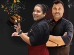 American chef Luisa Serna with Director of Culinary, Chef Sreenivasan