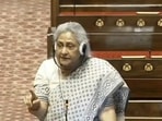 Jaya Bachchan in Rajya Sabha on Monday Jaya Bachchan in Rajya Sabha on Monday