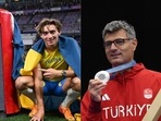 Armand Duplantis paid tribute to a Turkish shooter. Armand Duplantis paid tribute to a Turkish shooter.