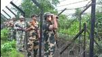 BSF personnel maintaining a strict vigil in areas bordering Bangladesh. (HT Photo) BSF personnel maintaining a strict vigil in areas bordering Bangladesh. (HT Photo)