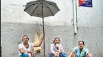 Rameshwar Thakur and his friends. (HT Photo) Rameshwar Thakur and his friends. (HT Photo)